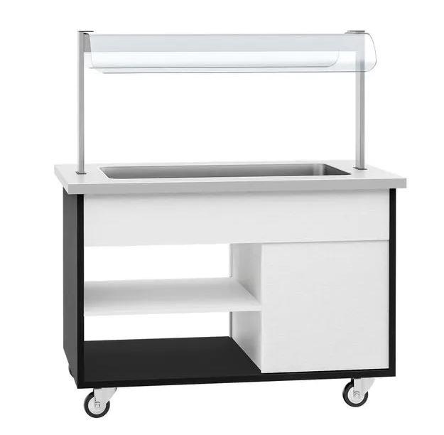 Buffettheke Warm- 1,3m - +30 ~ +90 °C - 3x GN 1/1