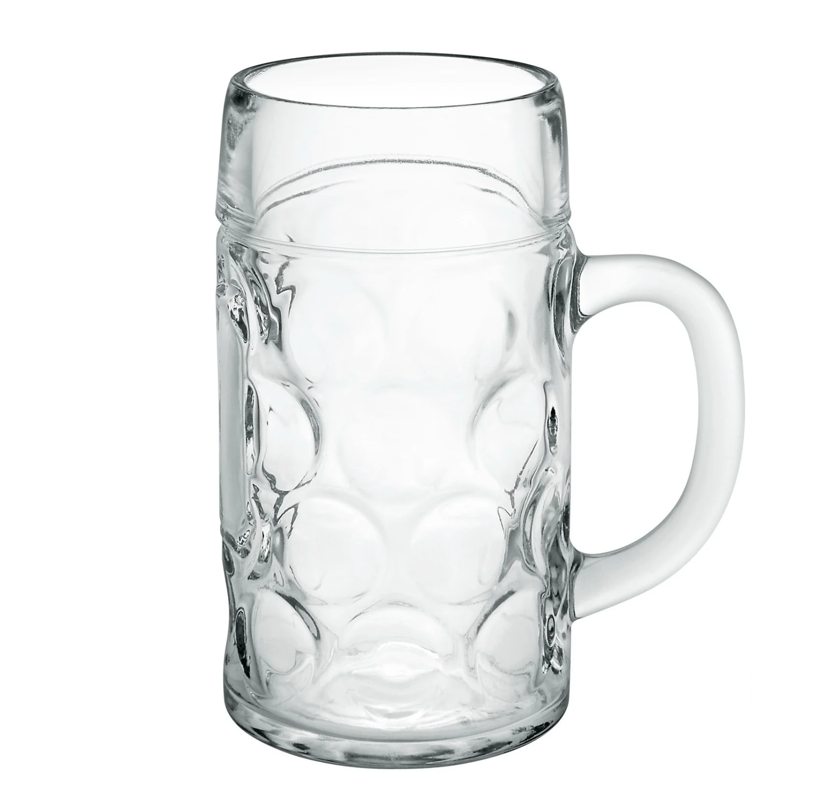 Maßkrug aus Glas 1l