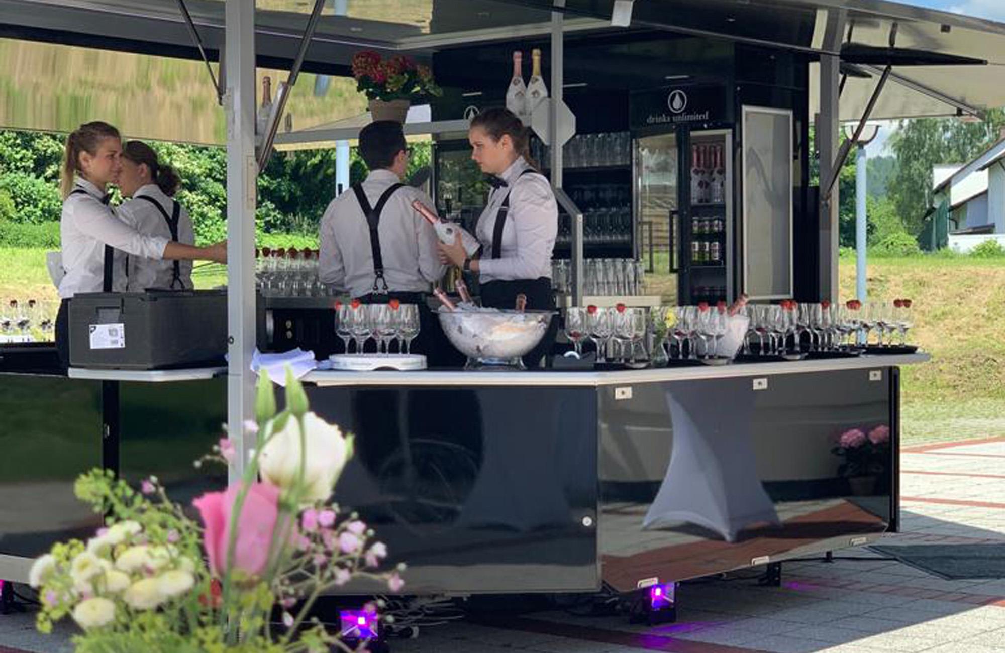 Ausschankwagen schwarz Ausschankwagen schwarz